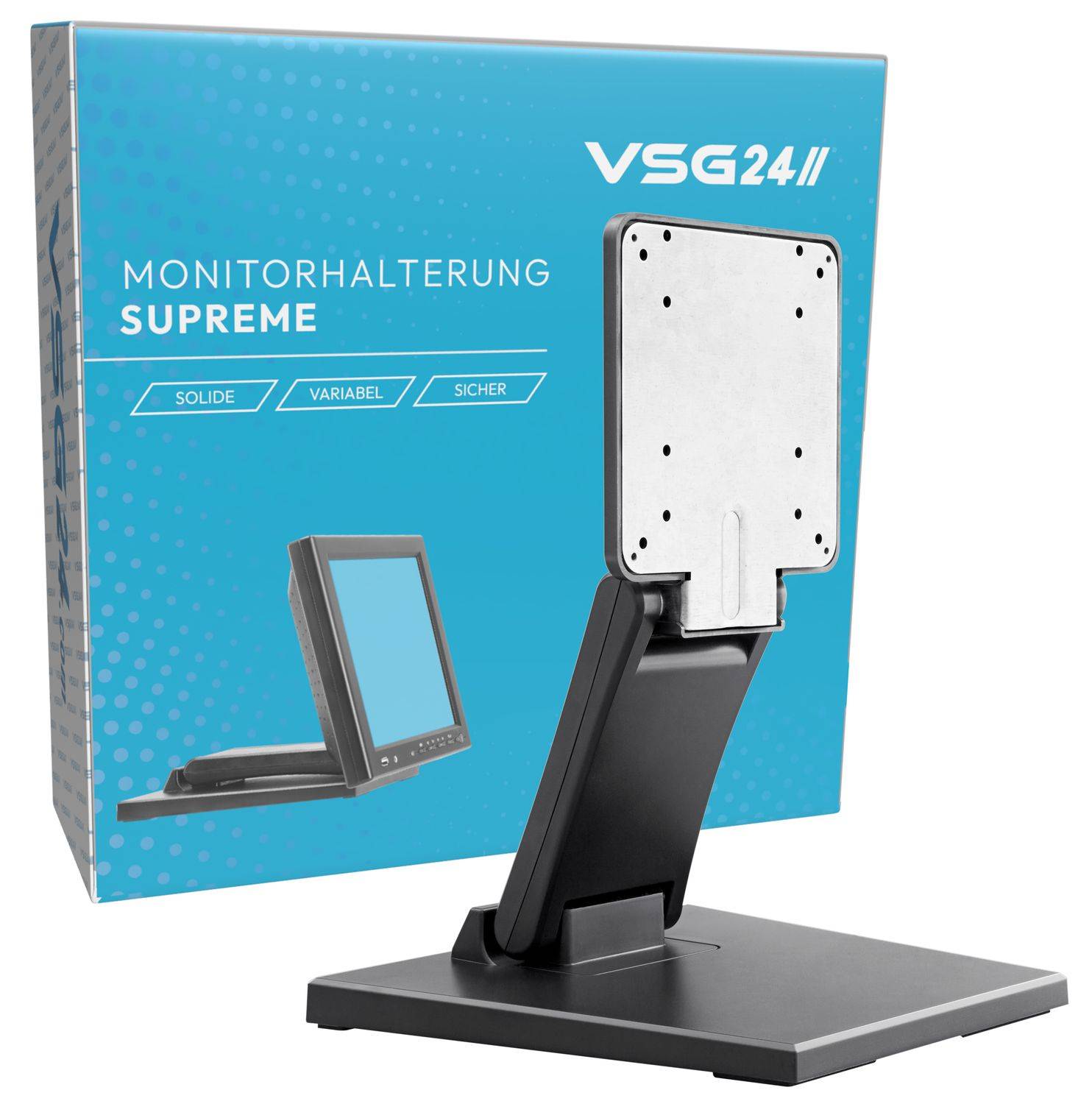 VSG24 Standfeste Halterung SUPREME | Touchscreens POS oder PC Monitore VSG-92001