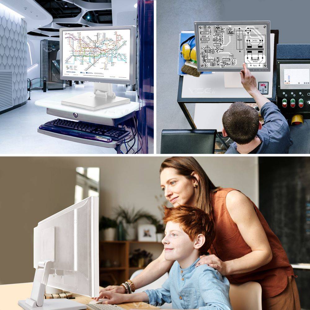 VSG24 Standfeste Halterung SUPREME | Touchscreens POS oder PC Monitore VSG-92005