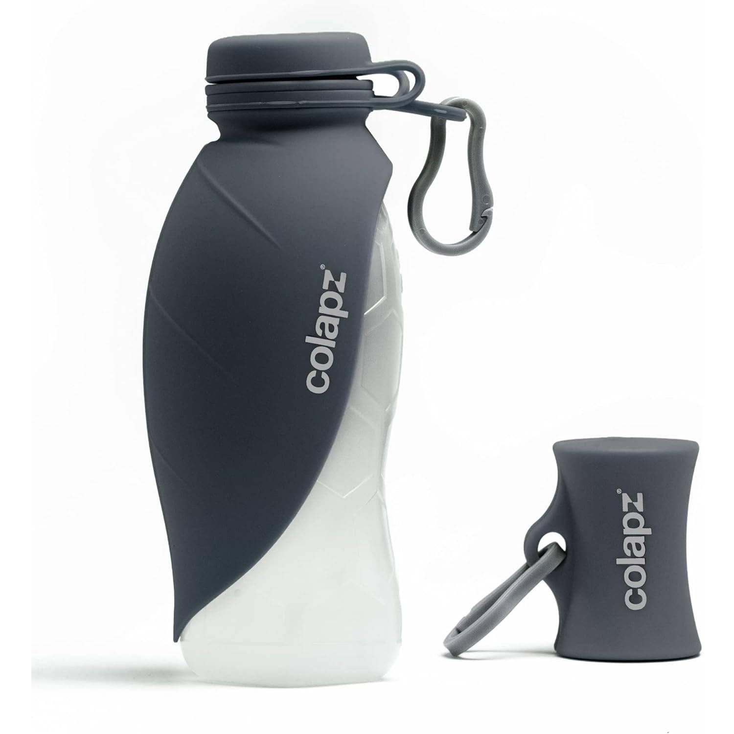 Colapz Wasserflasche und Futter Set für Hunde - 570ml - Colapz Grau