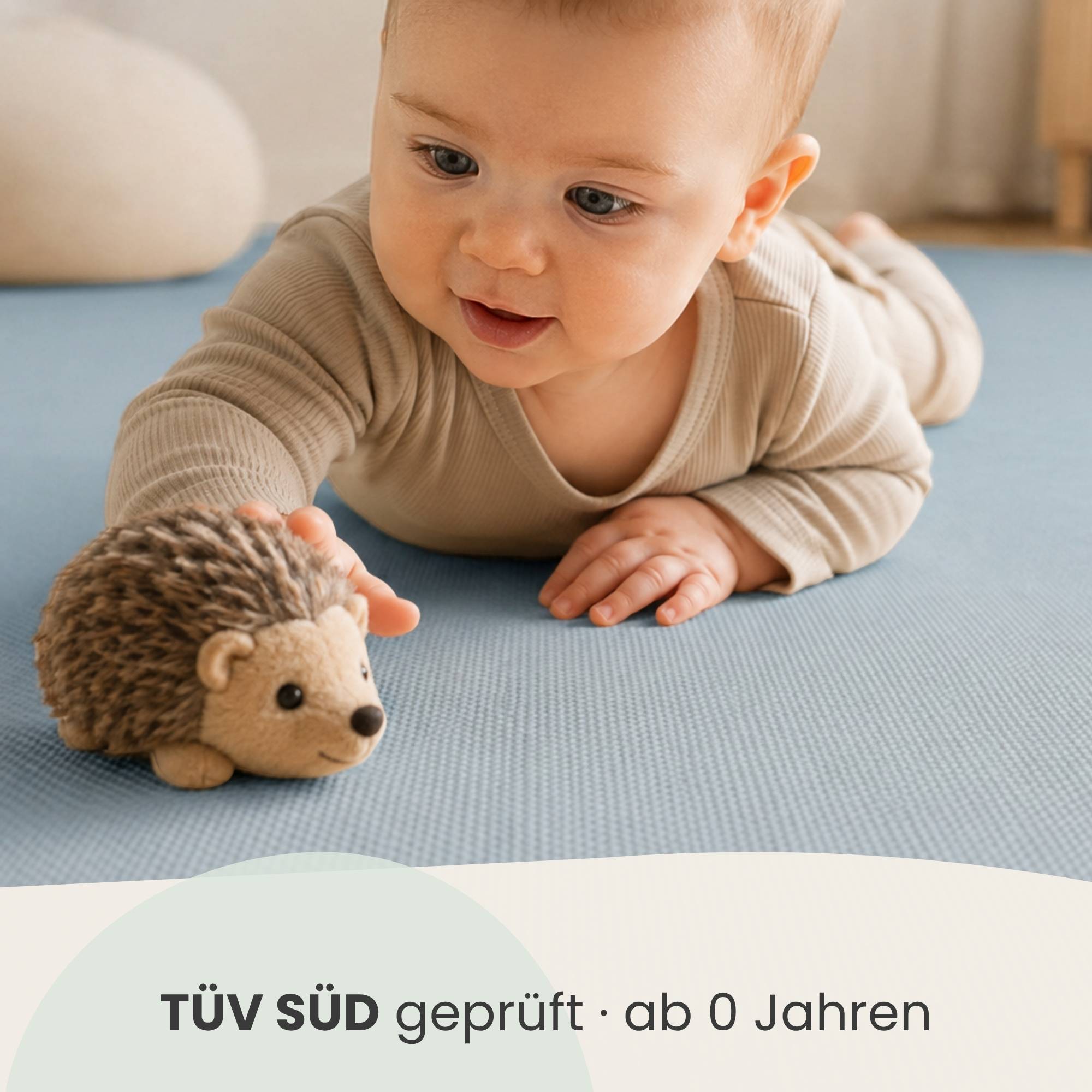9 Teile Spielmatte Baby Puzzlematte - 30x30 Krabbelmatte Bodenmatte Kinderzimmer