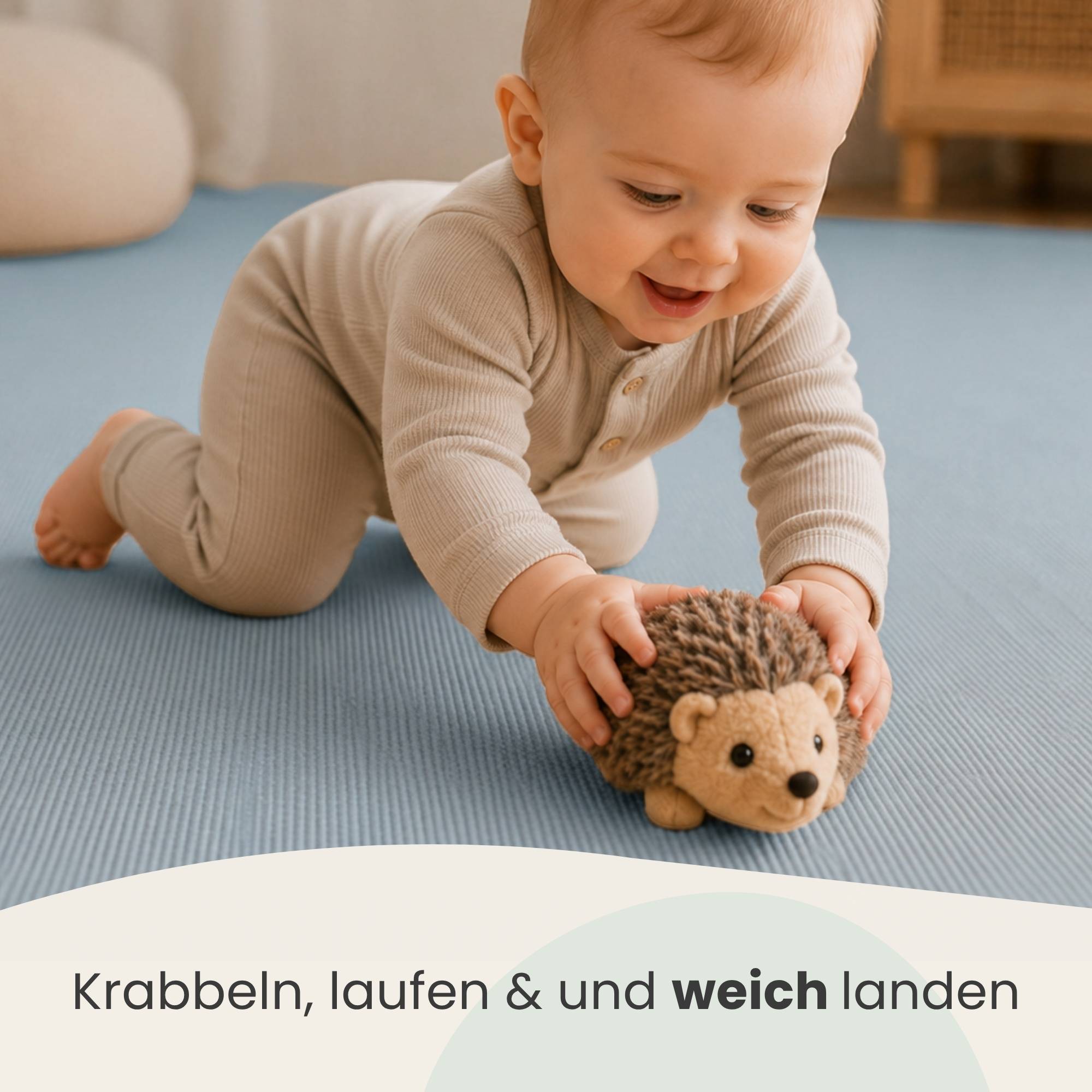 9 Teile Spielmatte Baby Puzzlematte - 30x30 Krabbelmatte Bodenmatte Kinderzimmer