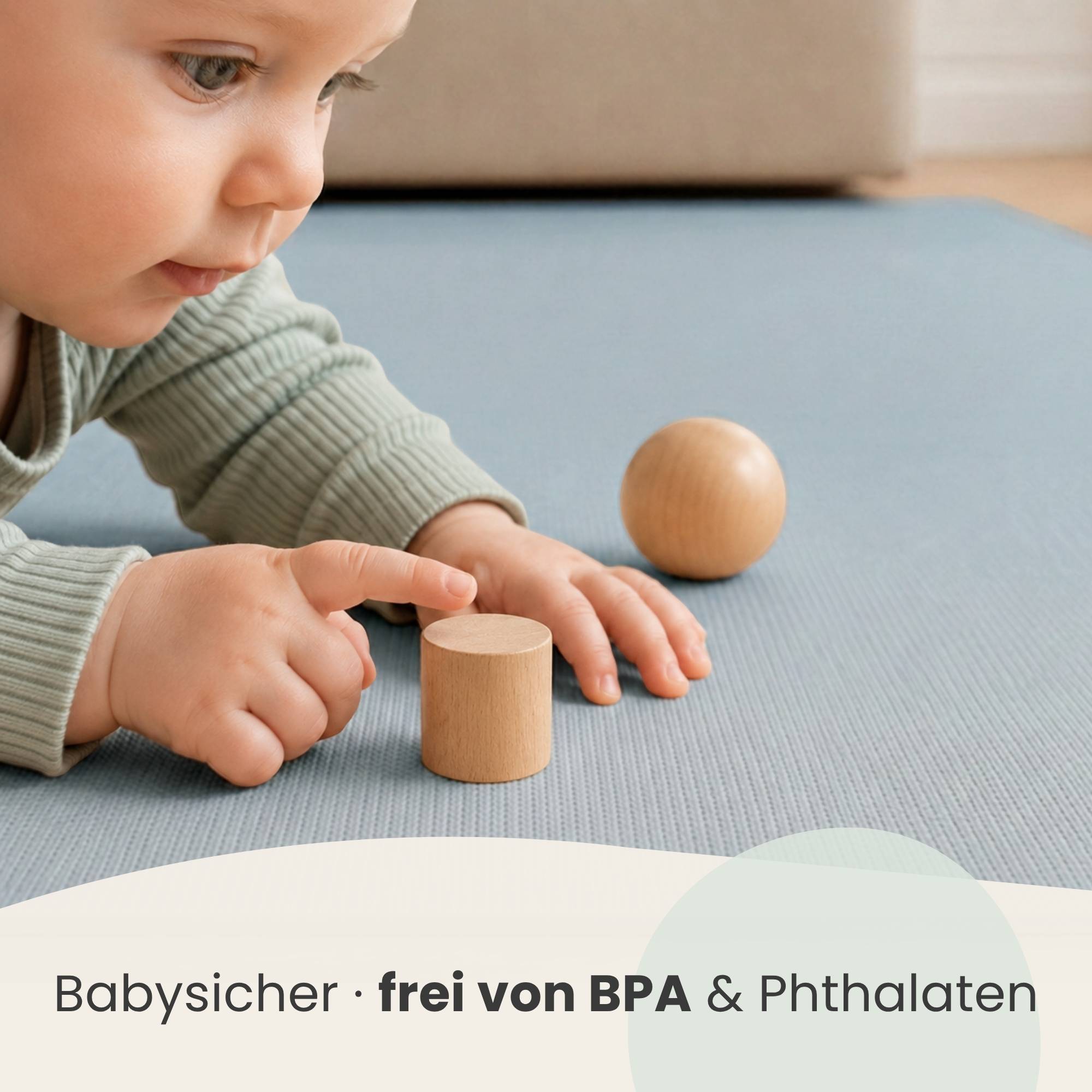 9 Teile Spielmatte Baby Puzzlematte - 30x30 Krabbelmatte Bodenmatte Kinderzimmer