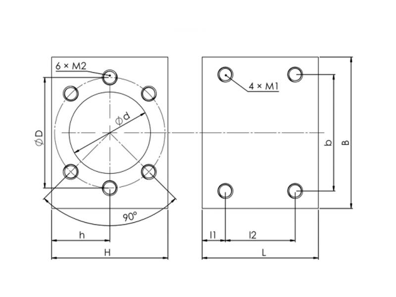 1204 Gehäuse Kugelumlaufmutter