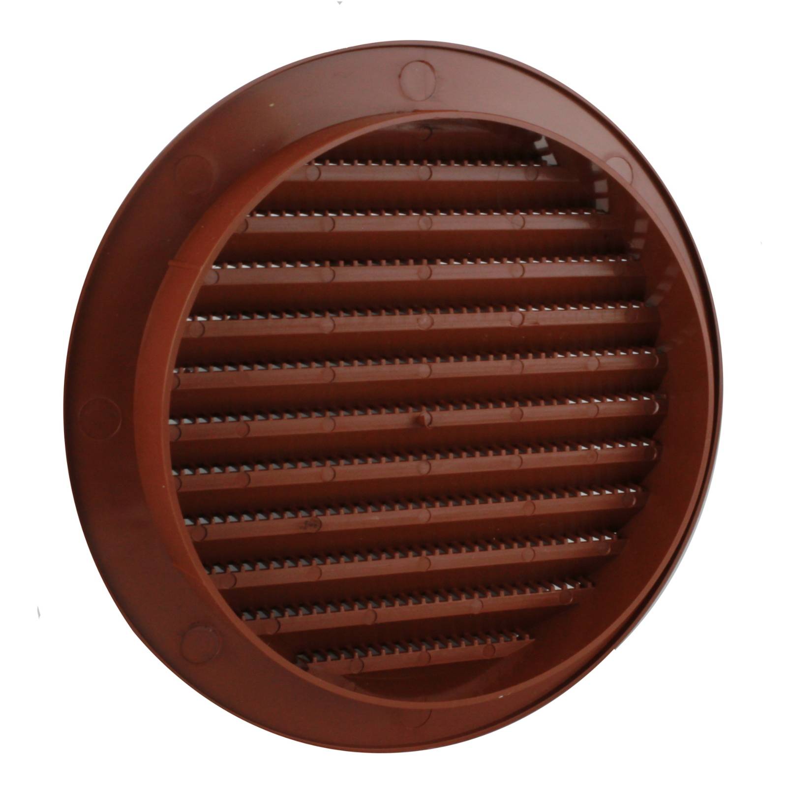 Lüftungsgitter Abluft Außen Insektenschutz ziegelrot Ø 120 mm Kunststoff rund Gitter Entlüftung