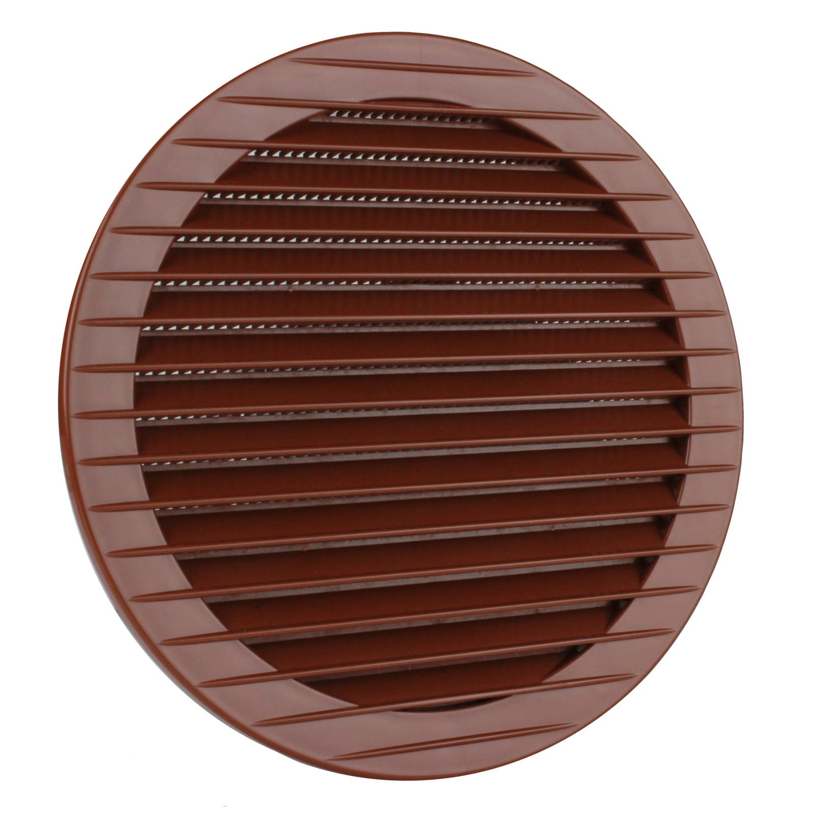 Lüftungsgitter Abluft Außen Insektenschutz ziegelrot Ø 150 mm Kunststoff rund Gitter Entlüftung