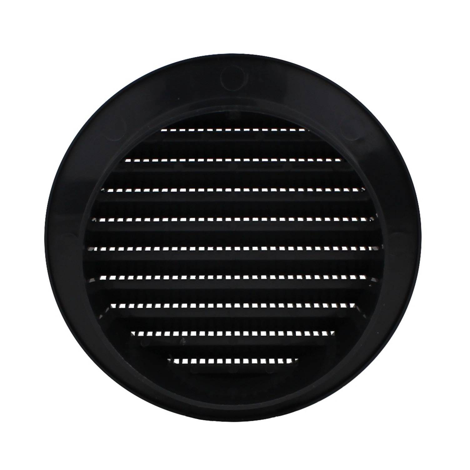 Lüftungsgitter Abluft Außen Insektenschutz anthrazit Ø 80 mm Kunststoff rund Gitter Entlüftung