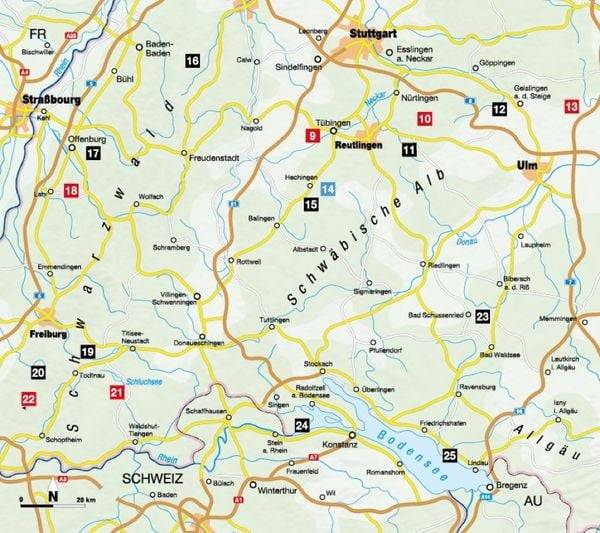 Die Wander-Bucket-List Baden-Württemberg