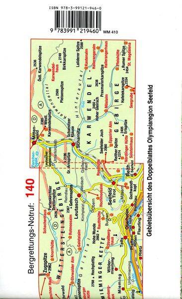 Mayr Wanderkarte Olympiaregion Seefeld XL 1:25.000