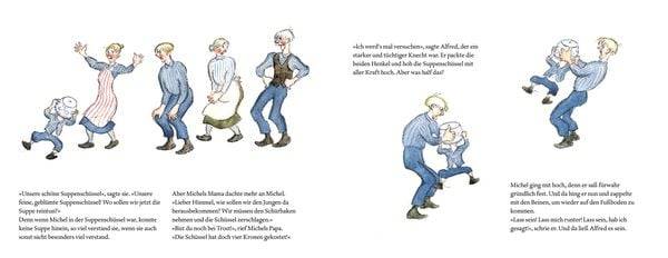 Als Michel den Kopf in die Suppenschüssel steckte