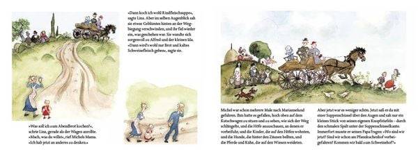 Als Michel den Kopf in die Suppenschüssel steckte