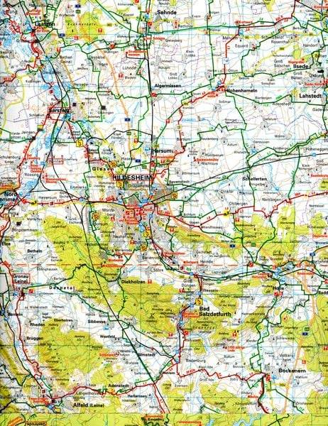 ADFC-Radtourenkarte 12 Harz /Leinetal 1:150.000, reiß- und wetterfest, E-Bike ge