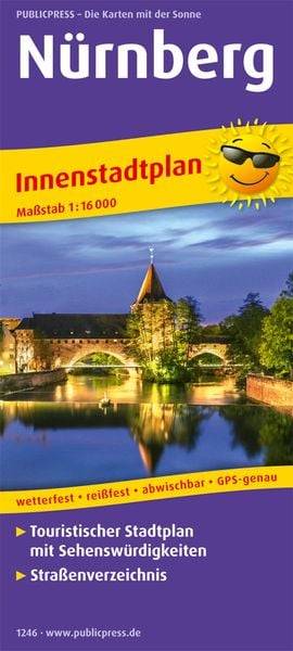 Nürnberg. Innenstadtplan 1:16 000