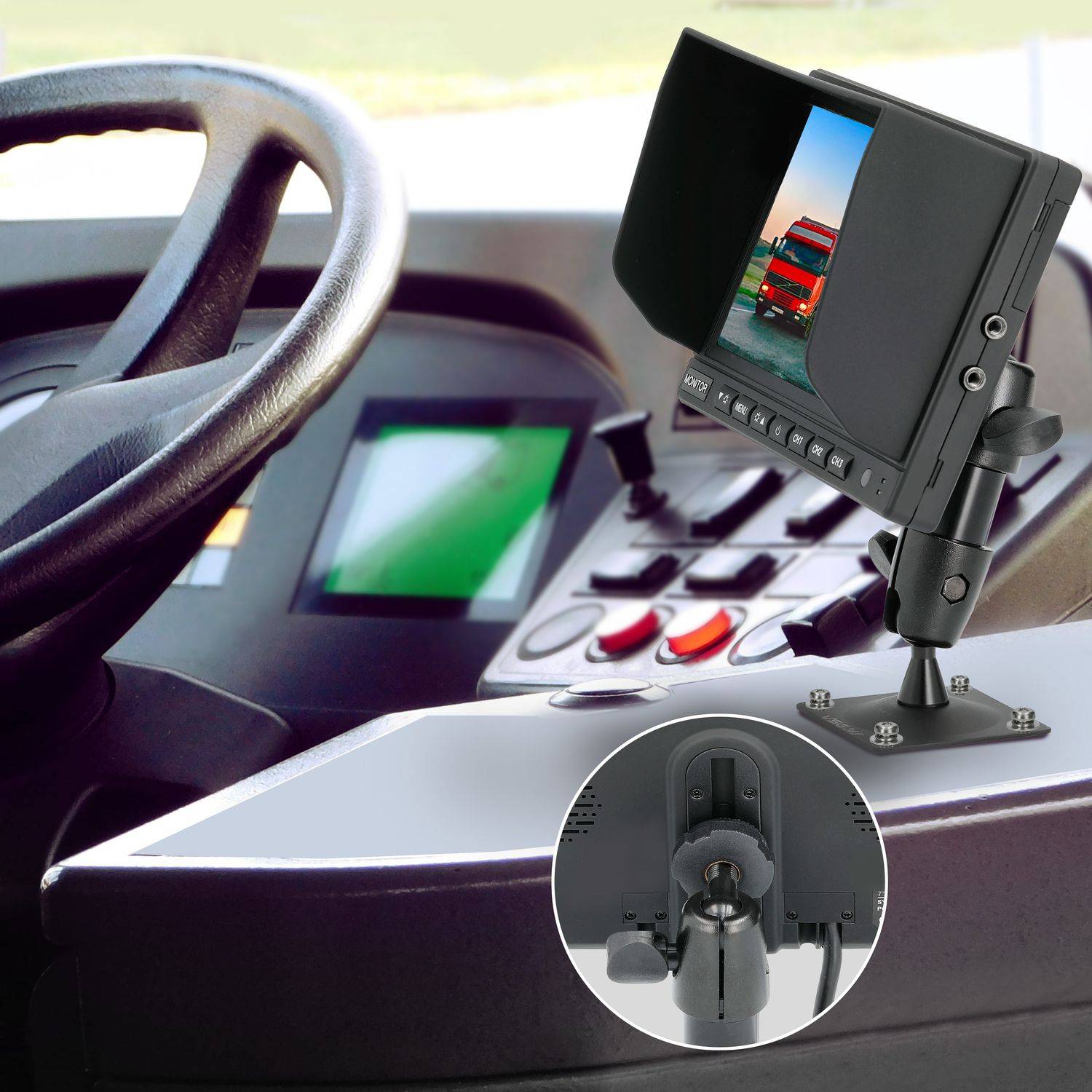 VSG24 Flexible Halterung für Rückfahrmonitore