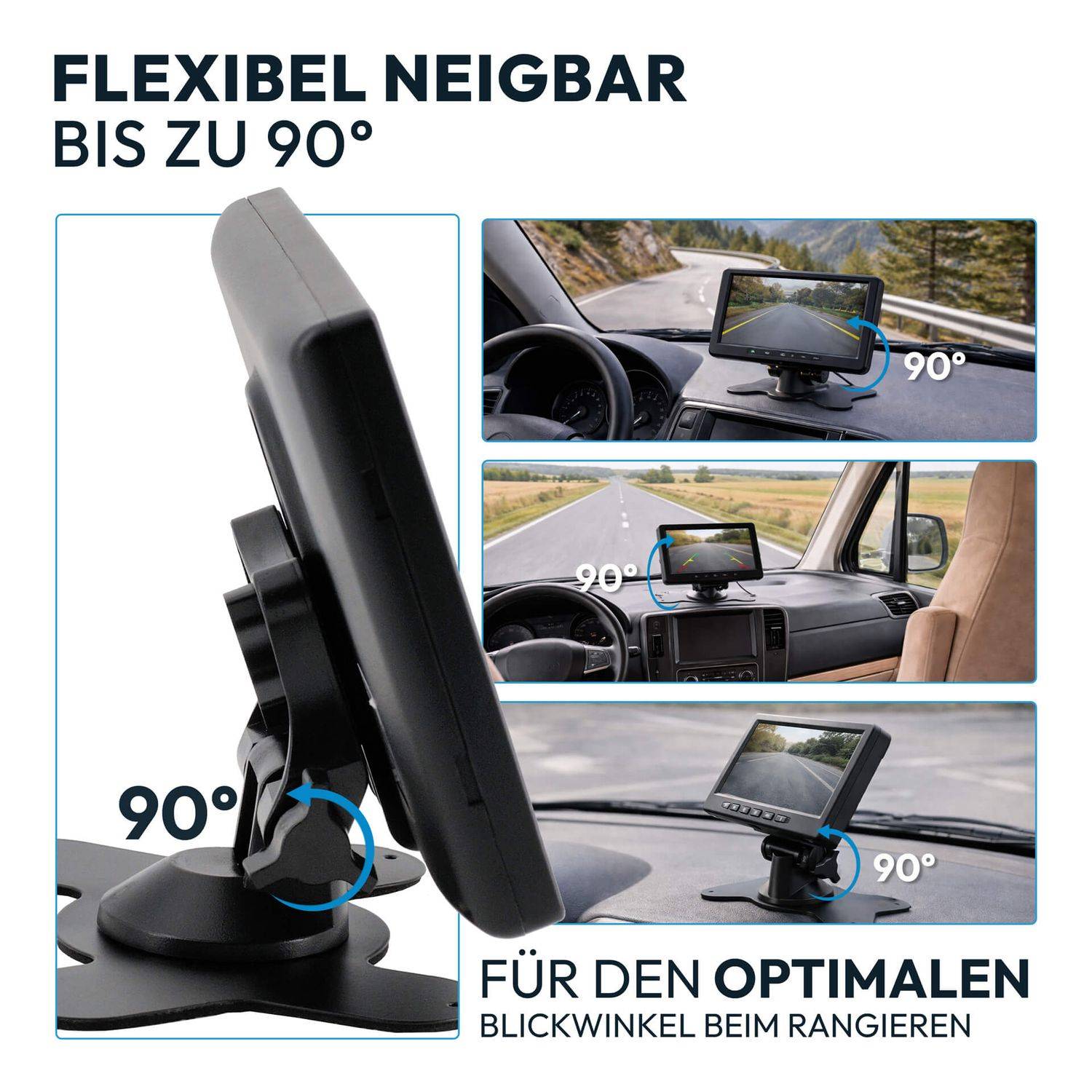 VSG24 Flexible Halterung für Rückfahrmonitore