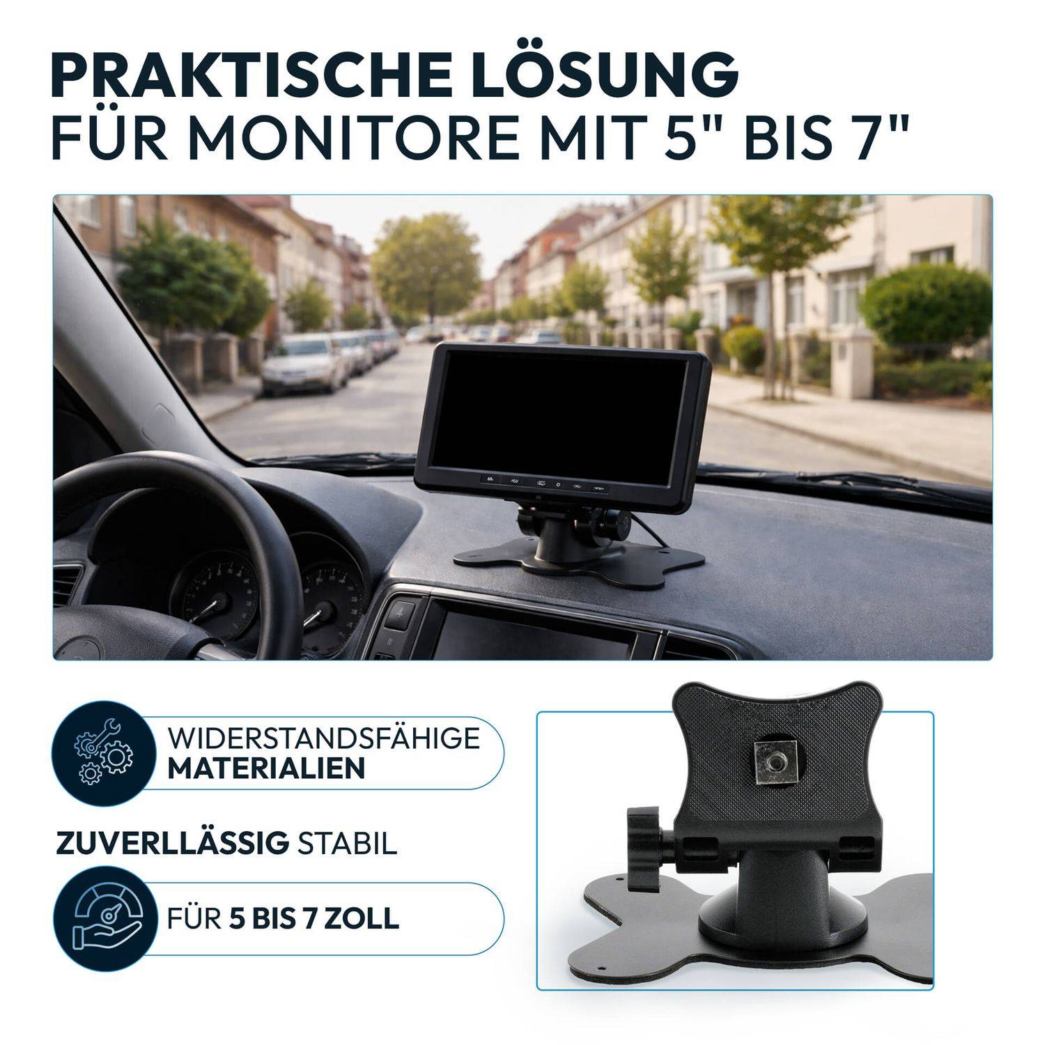 VSG24 Flexible Halterung für Rückfahrmonitore
