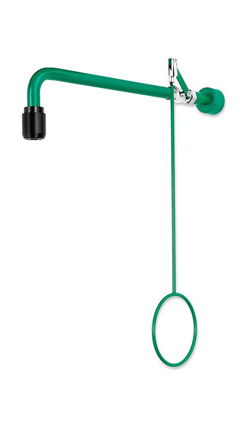 Körper-Notdusche - ClassicLine - Edelstahl, Kunststoff grün -für Wandmontage Unterputz