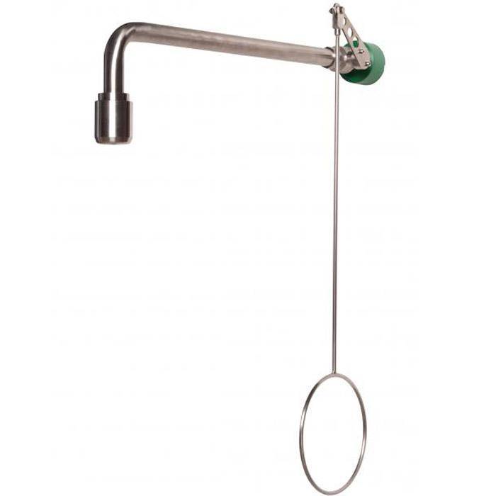 Körper-Notdusche "PremiumLine" - mit Betätigung - für Wandmontage Unterputz - Edelstahl