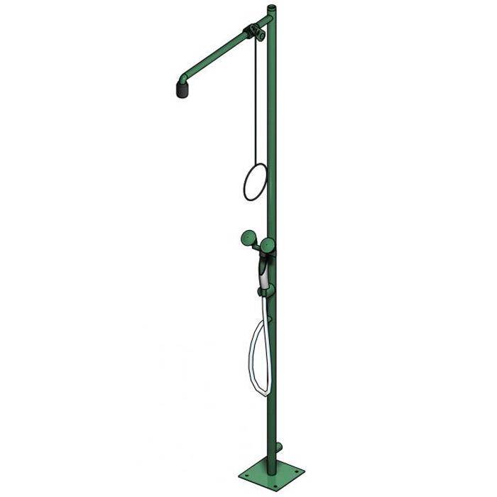 Körper-Notdusche - incl. Hand-Augendusche, für Bodenmontage