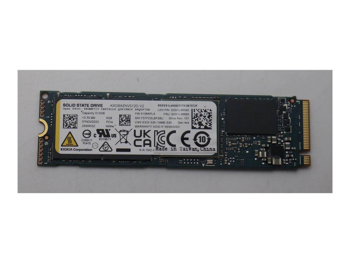 Lenovo KIOXIA - SSD - verschlüsselt - 512 GB - intern - M.2 2280 - PCIe 4.0 x4