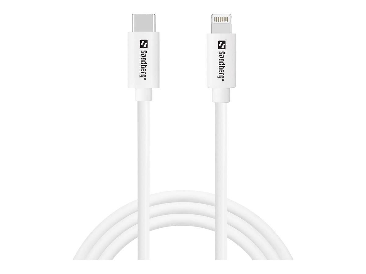 Sandberg - Lightning-Kabel - Lightning männlich zu 24 pin USB-C männlich