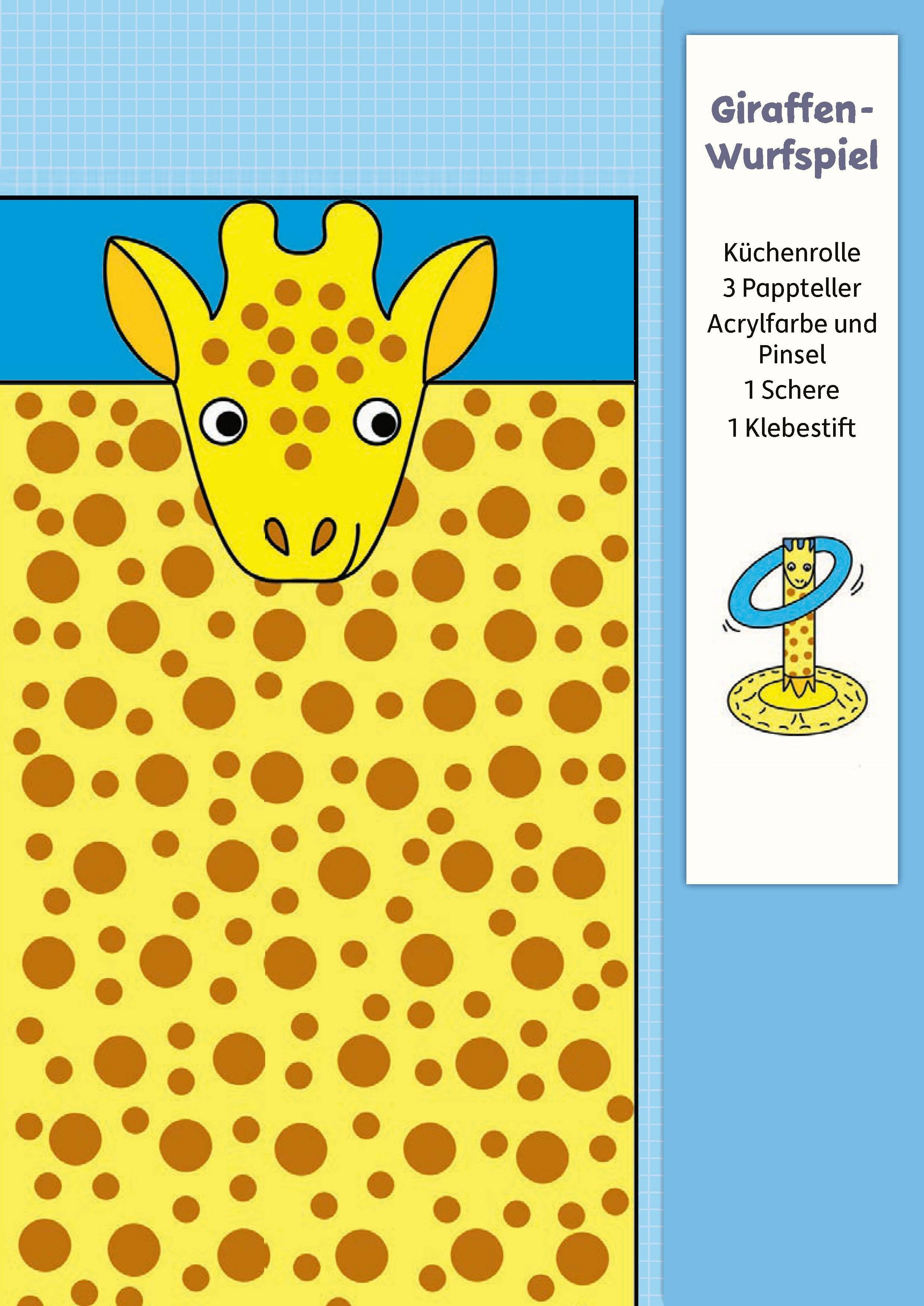 Lass uns basteln – Bastelbuch ab 4 Jahre – Wilde Tiere
