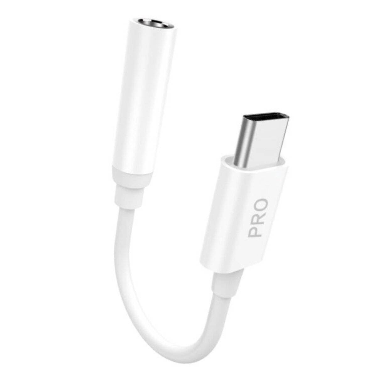 Dudao Audio-Adapter USB-C auf 3,5 mm Klinke L16CPro – Weiß