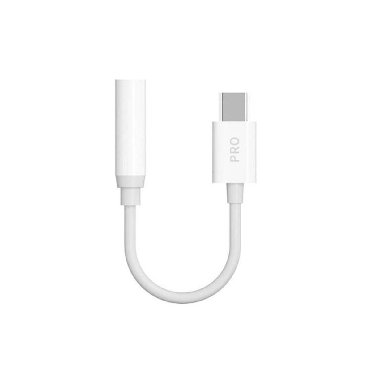 Dudao Audio-Adapter USB-C auf 3,5 mm Klinke L16CPro – Weiß