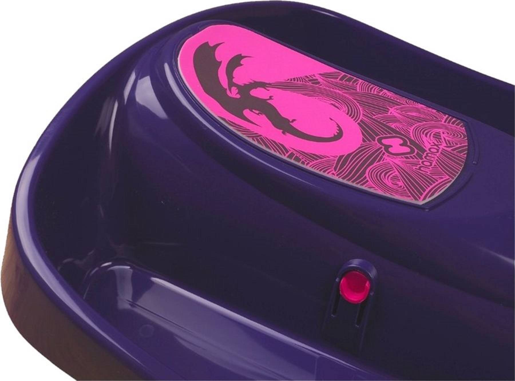 Hamax | Sno Dragon | Lenkschlitten | intensive Lenkpräzision | widerstandsfähiges Design | Farbe: Violett | ideal für winterlichen Fahrspaß