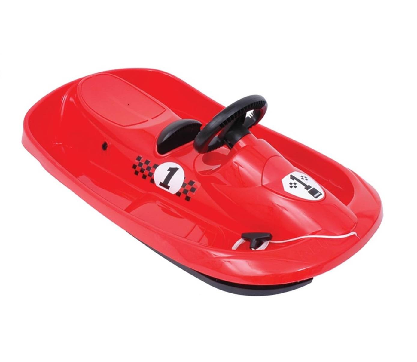 Hamax | Kinder Rodelschlitten SNO Formel | dynamisches Renn-Design | robust & sicher | rot | ideal für winterlichen Spaß