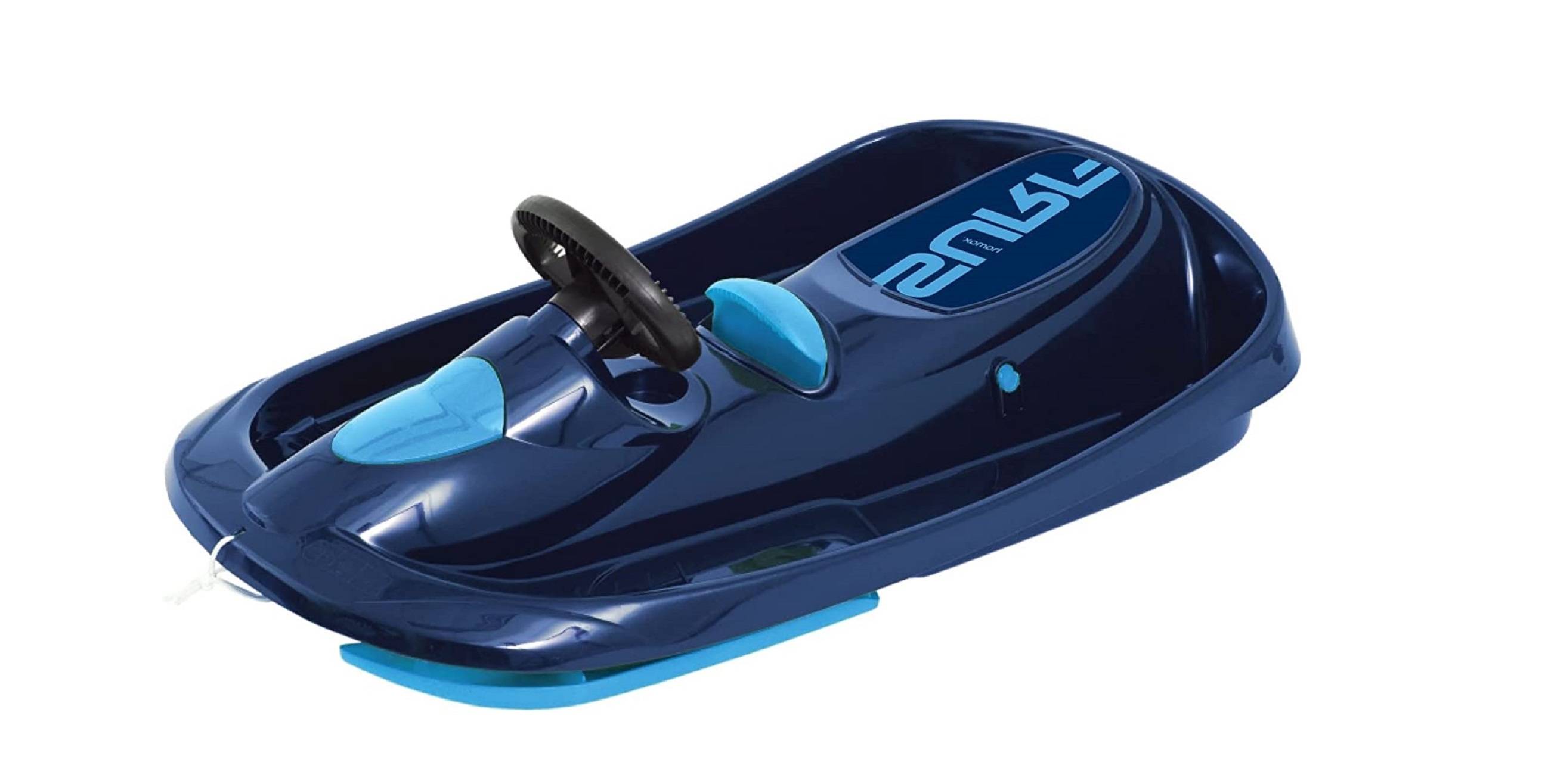 Hamax | Lenkschlitten Sno Surf | ergonomischer Sitz | robustes Lenksystem | Farbe: Blau | optimaler Fahrspaß auf Schnee