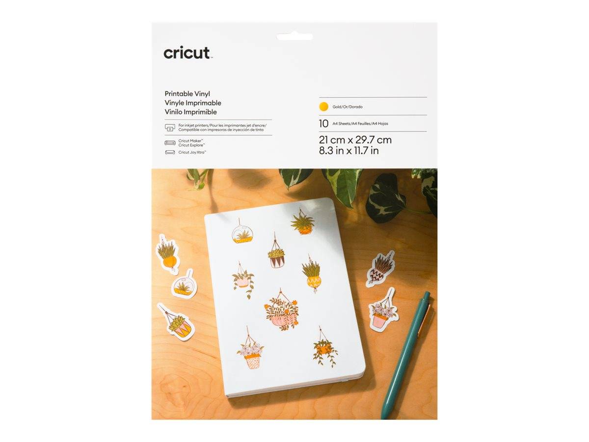 Cricut - Gold - A4 (210 x 297 mm) 10 Blatt Hängeverpackung