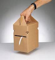 Umreifungsband im Spenderkarton B.13mm S.0,5mm L.250m PES ws 100 Metallklammern