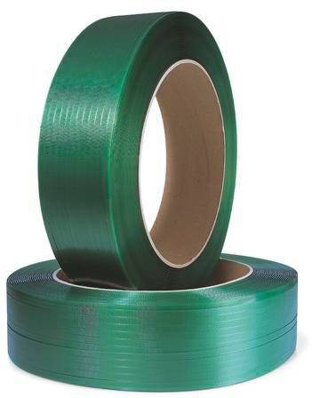 Umreifungsband Band-B12xStärke0,59mm L.2500m PES-/PET grün geprägt Kern 406mm