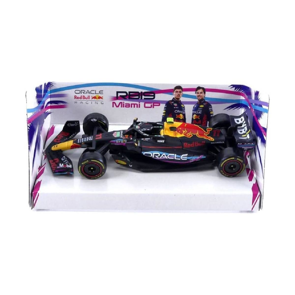 Bburago 18-38082P1 - Modellauto - F1 Red Bull RB19 '23 #11 Perez Miami GP (Maßstab 1:43) Modell Auto