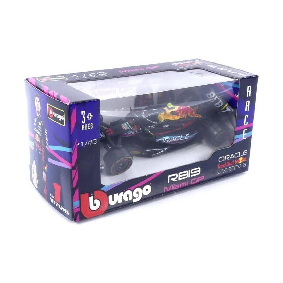 Bburago 18-38082P1 - Modellauto - F1 Red Bull RB19 '23 #11 Perez Miami GP (Maßstab 1:43) Modell Auto