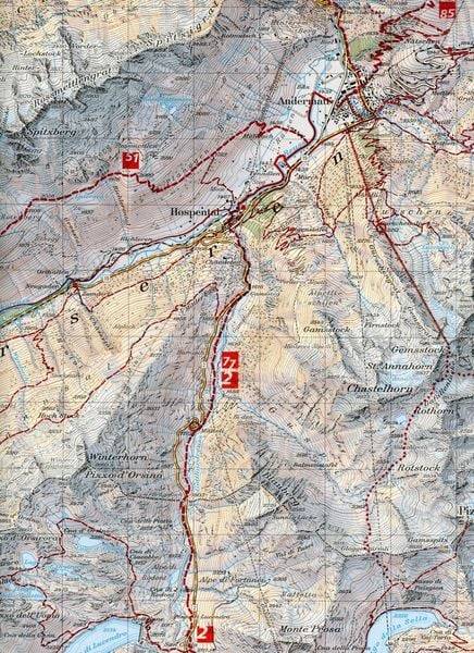 Swisstopo 1 : 33 333 Andermatt