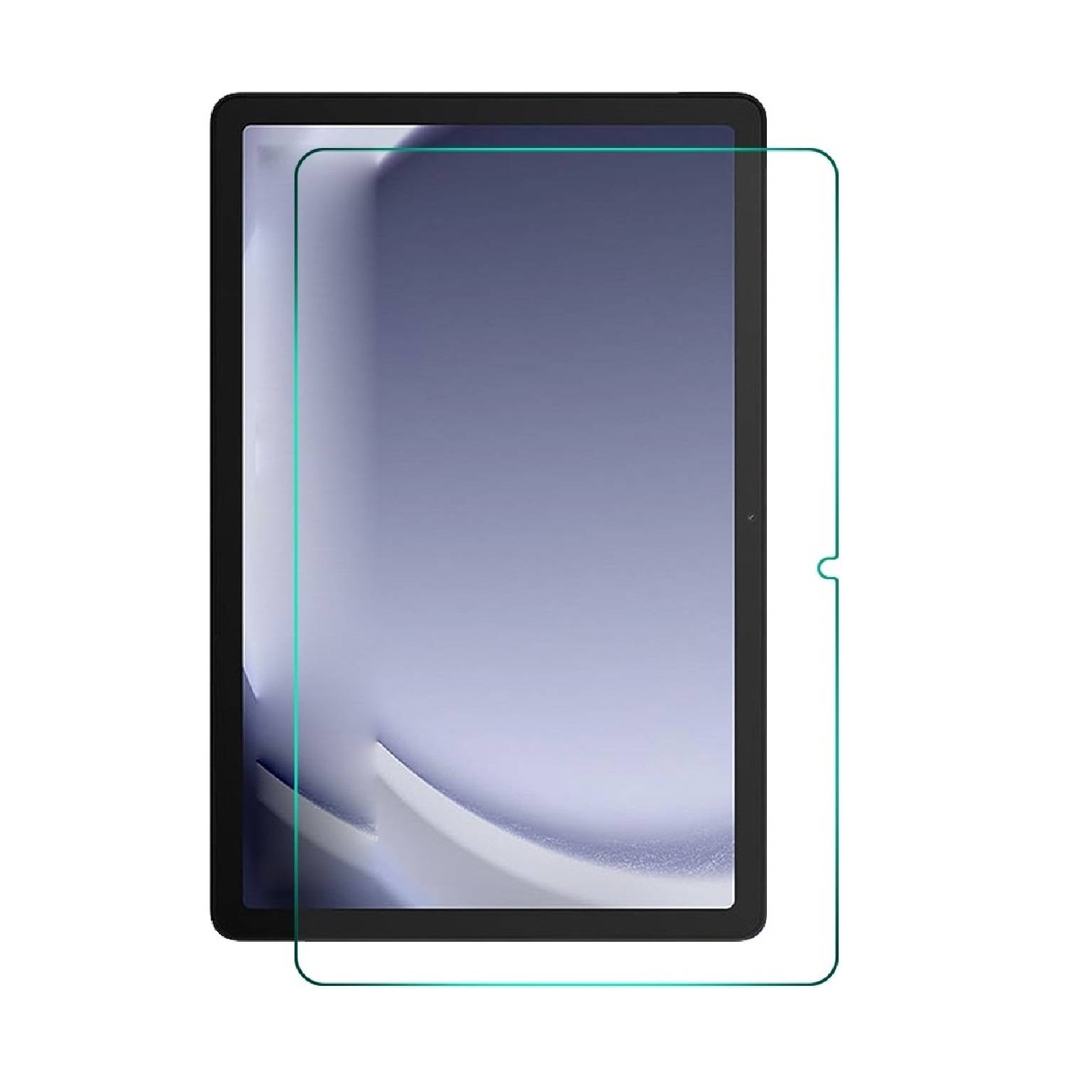 1x 9H Panzerglas für Samsung Galaxy Tab A9 Plus 3D KLAR echtes Tempered Glass Displayschutz Schutzglas Panzerfolie Schutzfolie Screen-Protector