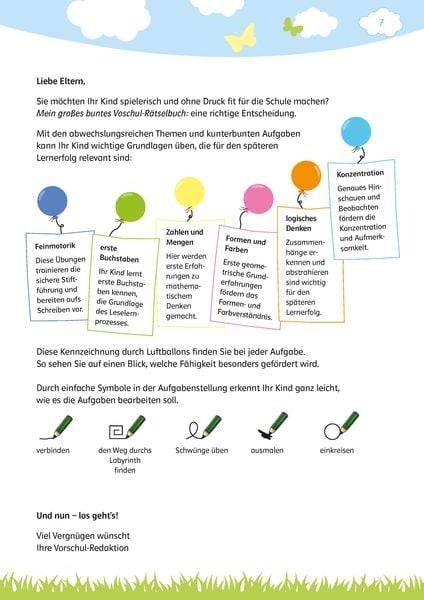 Klett Mein großes buntes Vorschul-Rätselbuch