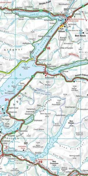 Schottland, Regionalstrassenkarte 1:275'000