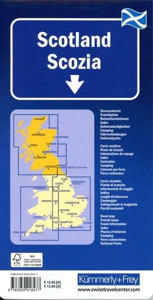 Schottland, Regionalstrassenkarte 1:275'000