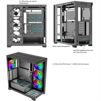 XILENCE Xilent Gleam X818.ARGB Gaming ATX PC Case black, RGB ATX Midi Tower XILENCE Xilent Gleam X818.ARGB Gaming ATX PC Case black, RGB ATX Midi Tower
