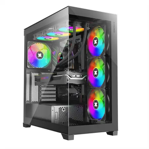 XILENCE Xilent Gleam X818.ARGB Gaming ATX PC Case black, RGB ATX Midi Tower XILENCE Xilent Gleam X818.ARGB Gaming ATX PC Case black, RGB ATX Midi Tower