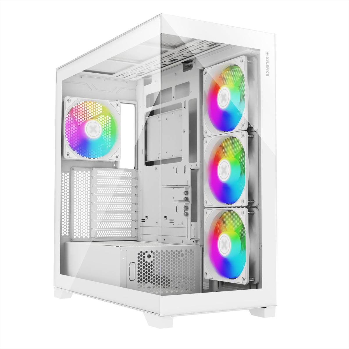 XILENCE - Gehäuse Gleam Weiß XG271 - Midi/Minitower - ATX