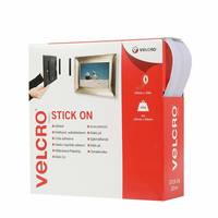 Velcro VEL-EC60219, Weiß, 20 mm, 10 m, 1 Stück(e), Box