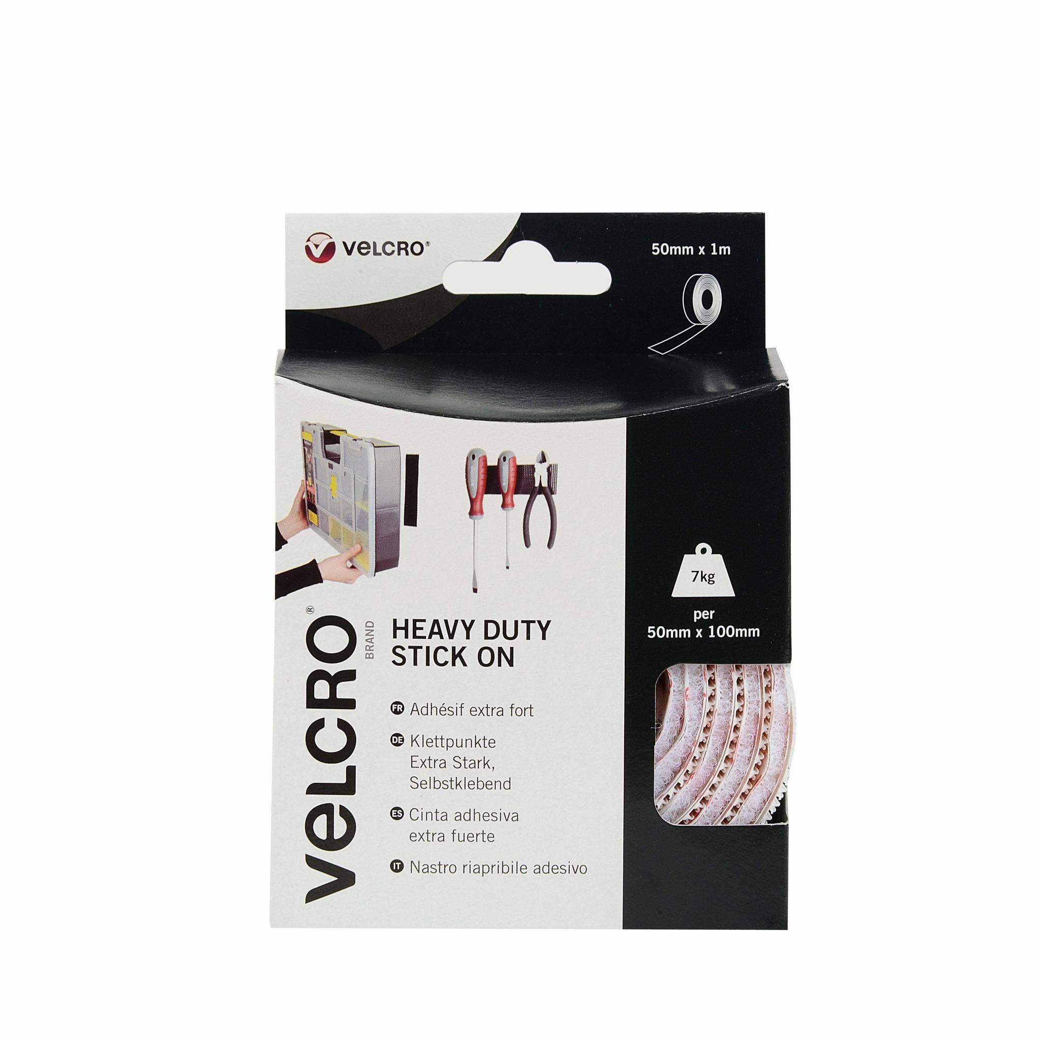VELCRO Heavy Duty Stick On - Selbstklebendes Klettband