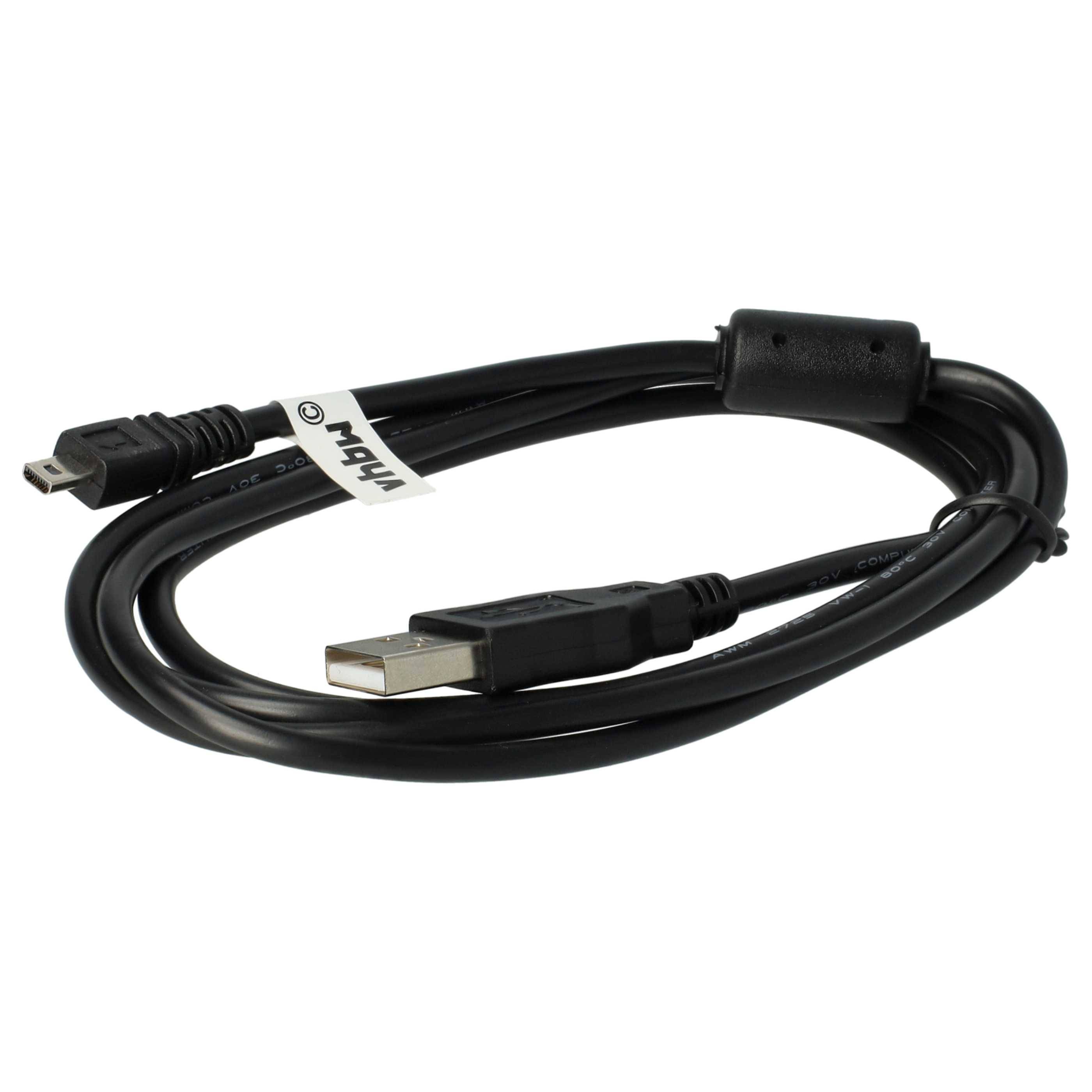 vhbw 5x USB-Kabel kompatibel mit Panasonic Lumix DMC-GF7, DMC-GF6, DMC-GF5, DMC-GH3, DMC-GF3X Kamera, Camcorder - Datenkabel, 150 cm