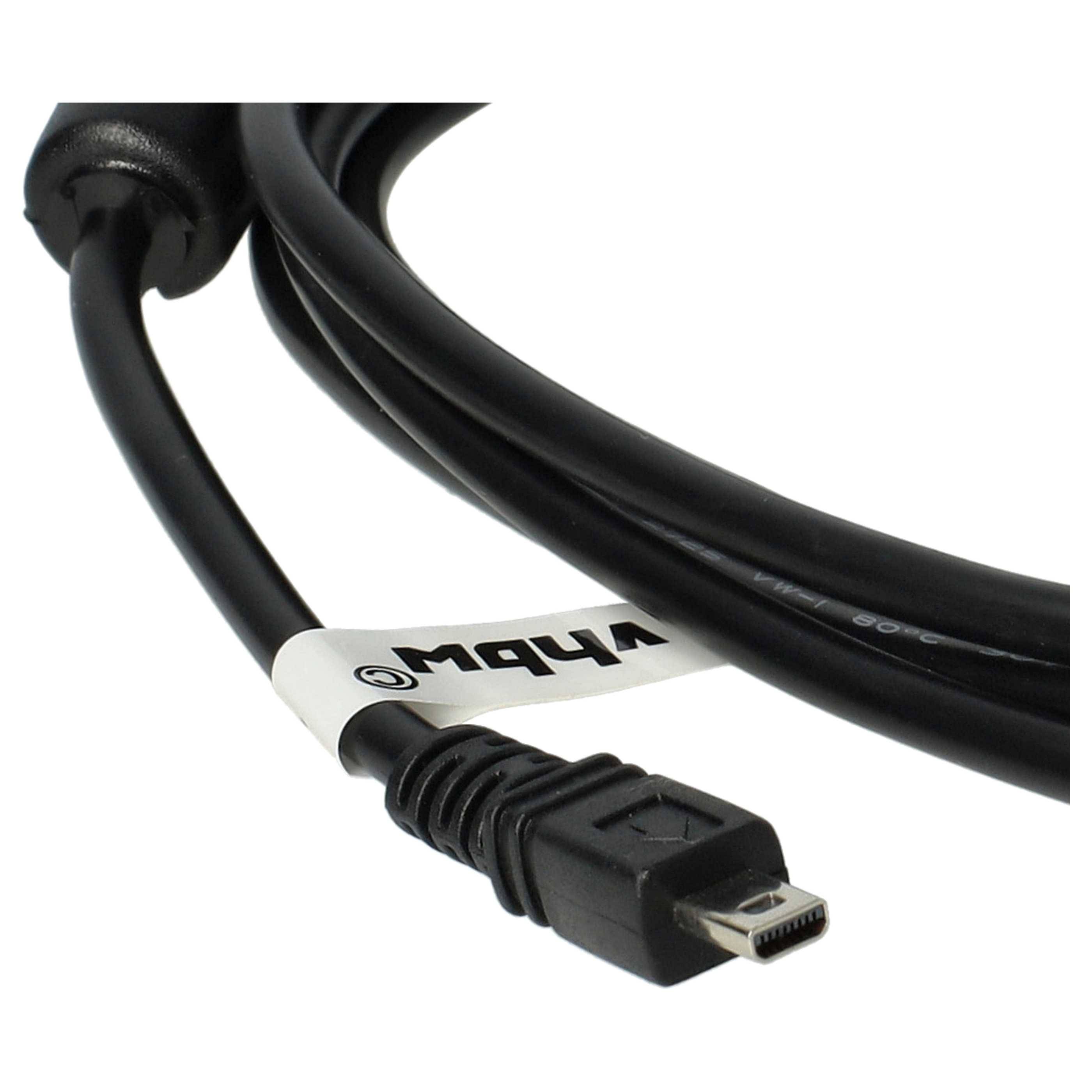 vhbw 5x USB-Kabel kompatibel mit Panasonic Lumix DMC-GF7, DMC-GF6, DMC-GF5, DMC-GH3, DMC-GF3X Kamera, Camcorder - Datenkabel, 150 cm