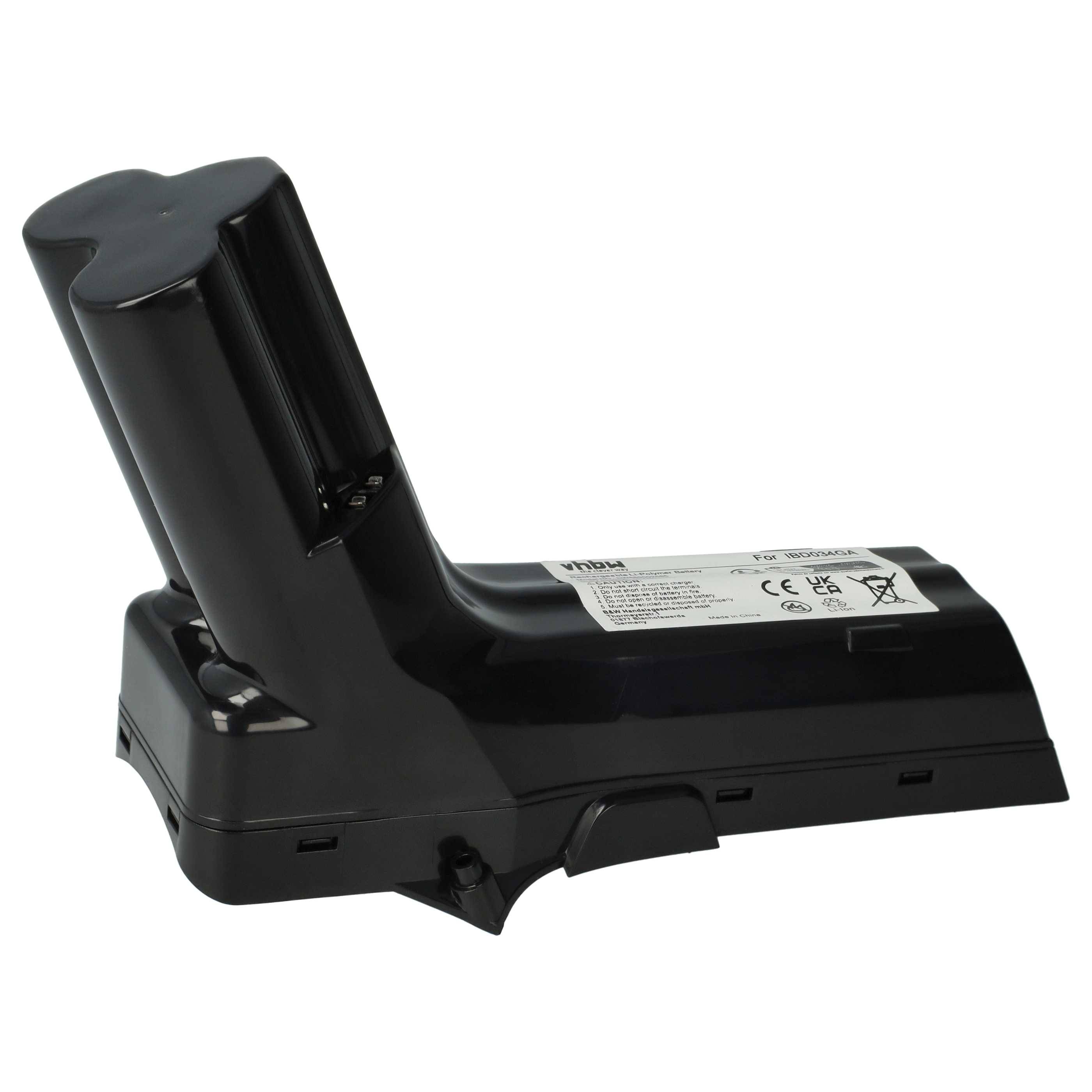vhbw Akku Ersatz für Philips IBD034GA, 300000517621, 300000517631, IP822, 6.27.40.08-0 für Staubsauger Schwarz (2200 mAh, 25,2 V, Li-Ion)
