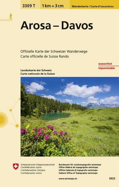 Swisstopo 1 : 33 333 Arosa - Davos