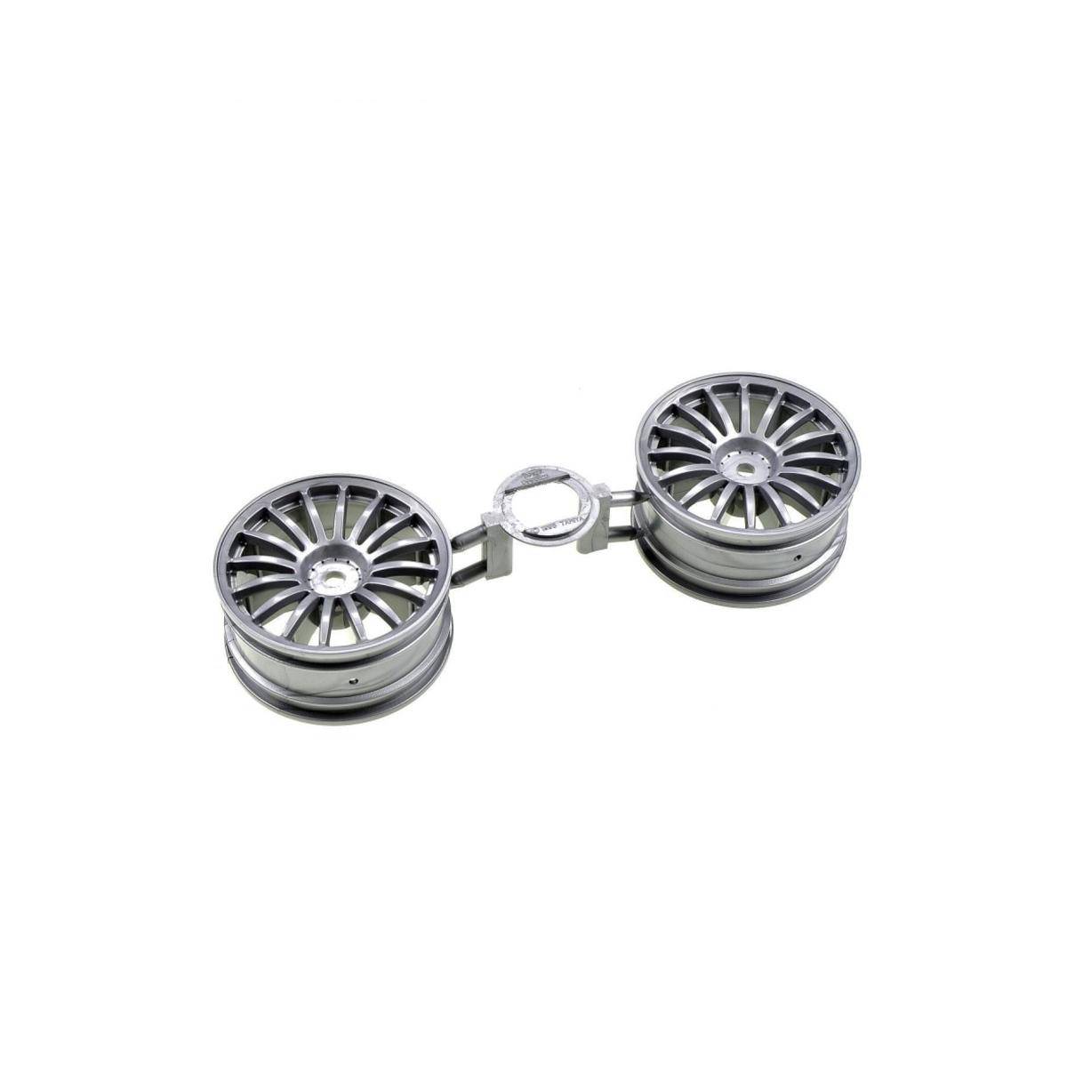 445605 - 1:10 Felgen (2) 16-Speichen grau 26mm